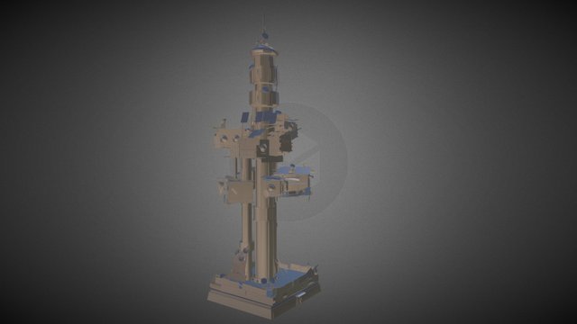 Haze Rider- Radio Tower 3D Model