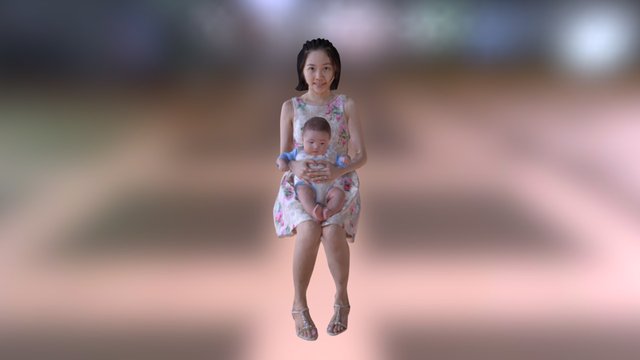 Mummy and Baby 3D Model