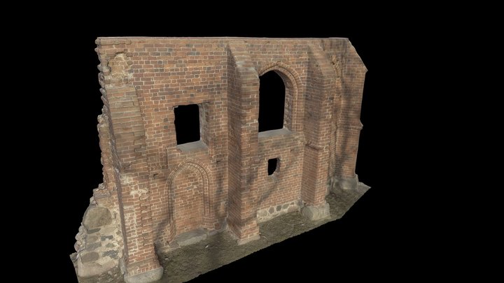Ruiny Kościoła w Trzesaczu / Ruins of the church 3D Model