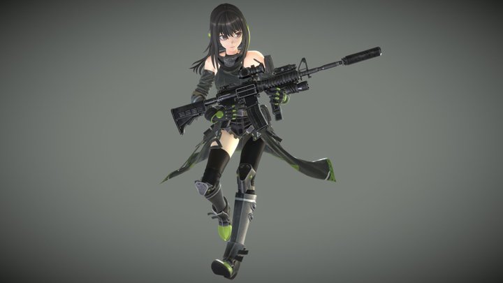 M4A1 3D Model