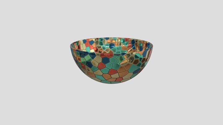 Stainglass Bowl 3D Model