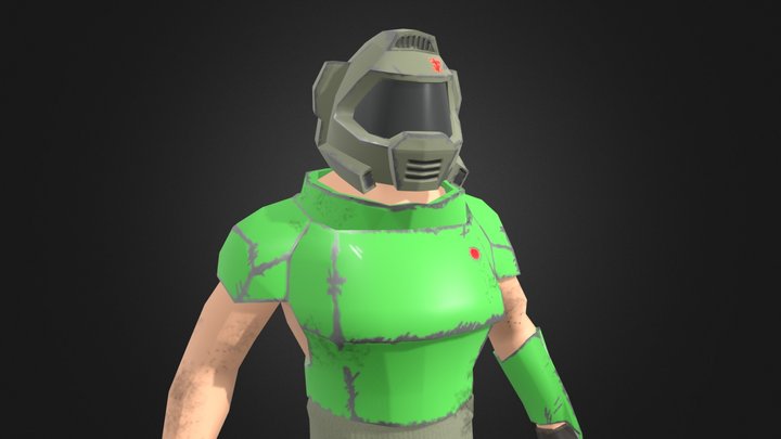 Doom Guy 3D Model
