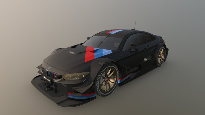 BMW M4 DTM 3D Model