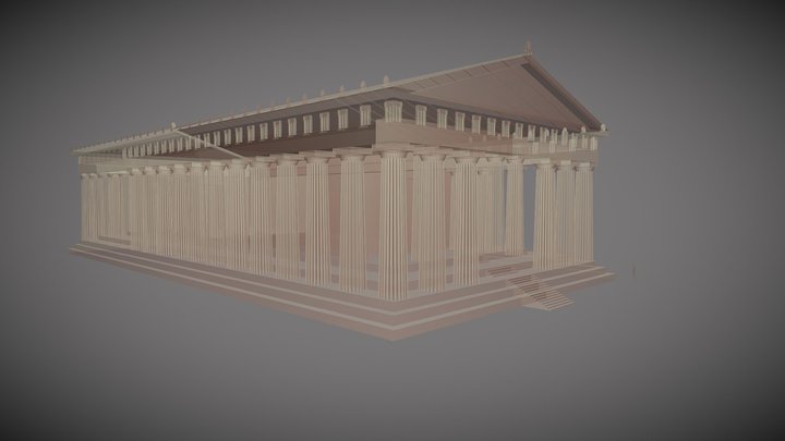 Doric Temple 3D Model