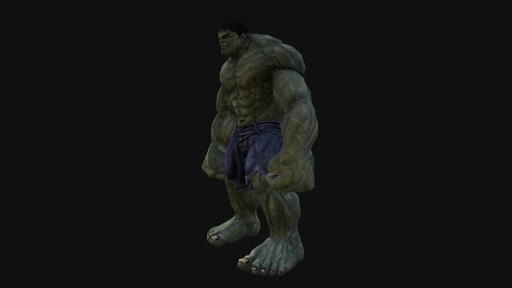 Hulk Knockdown 3D Model