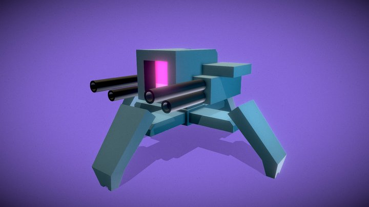 Low-Poly Robot 3D Model