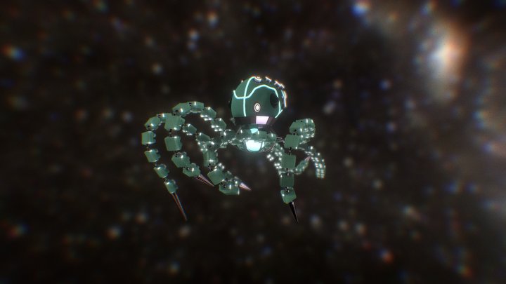 Mechanical Octopus 3D Model