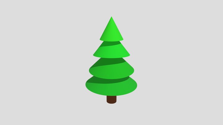 Low-Poly Pine Tree