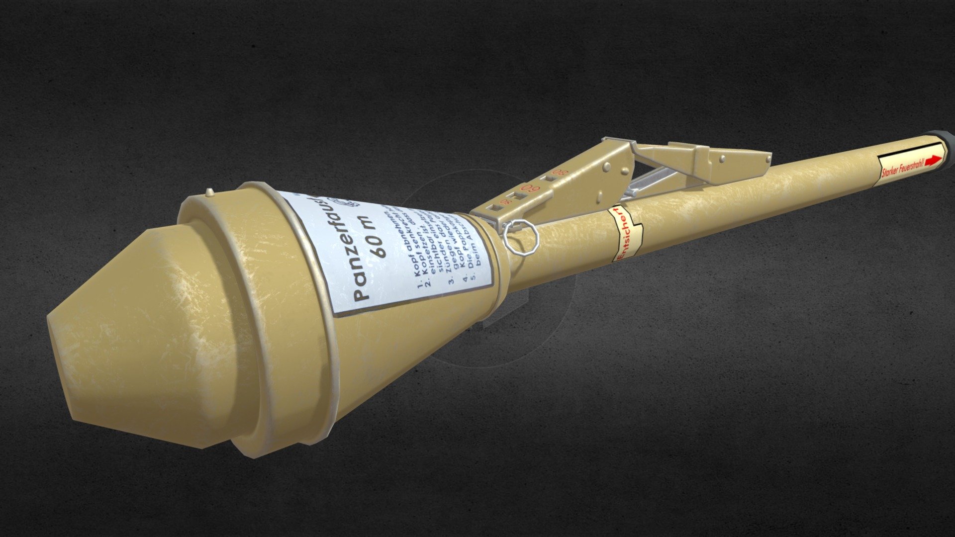 1-Day Panzerfaust - 3D Model By FrozenOne [86d3ddc] - Sketchfab