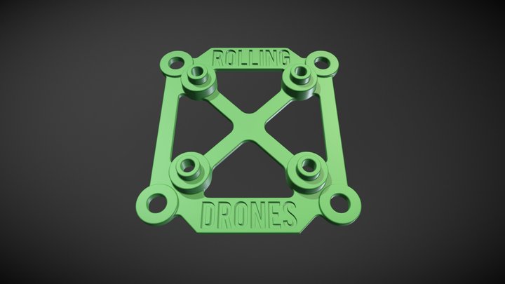 30,5mm x 30,5mm - 20mm x 20mm - Adapter 3D Model