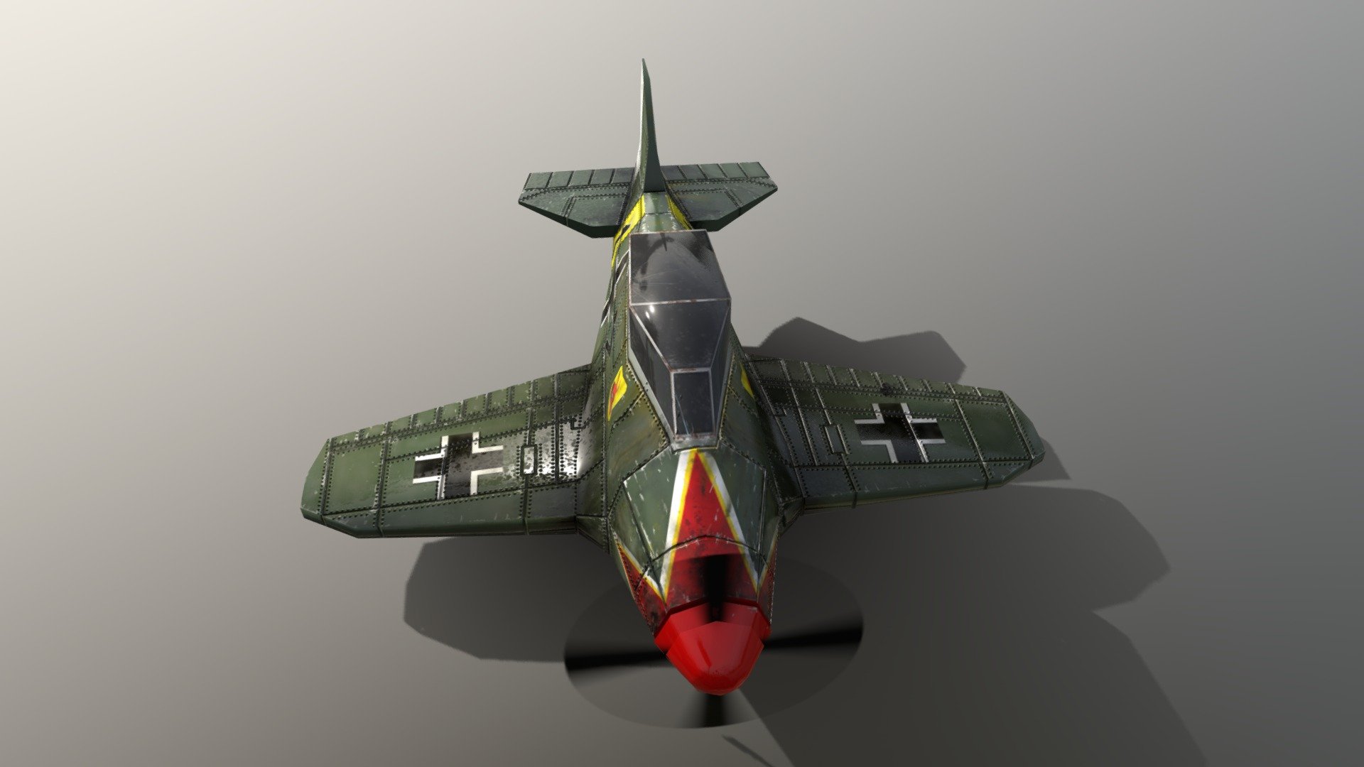 lowpoly plane