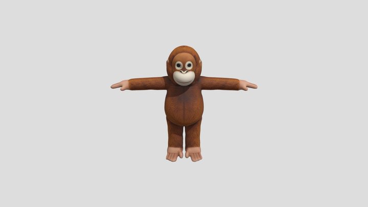 Orangutan 3D Model