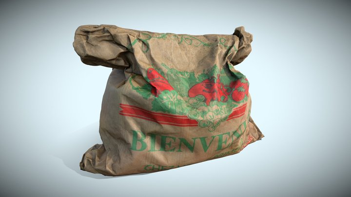 Grocery Bag 3D Model