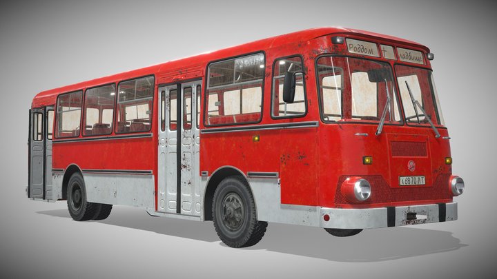Bus LiAZ-677 3D Model
