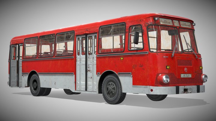 Bus LiAZ-677 3D Model