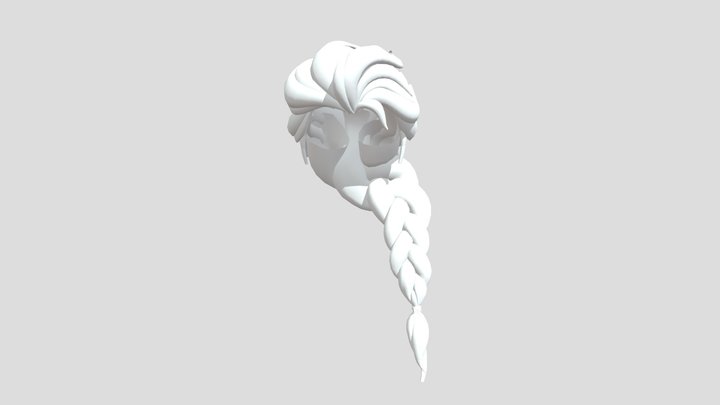 Elsa Hair 3D Model