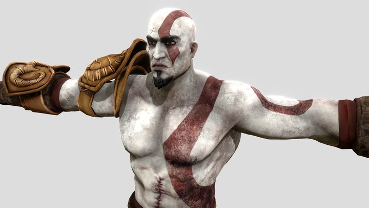 god of war 3 kratos 3D Model