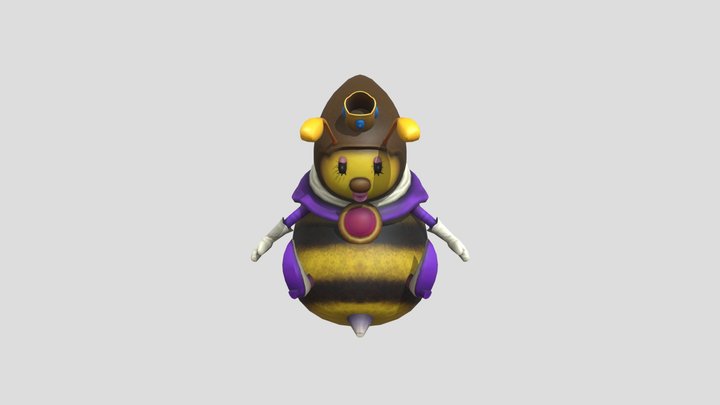Wii - Super Mario Galaxy - Honey Queen 3D Model