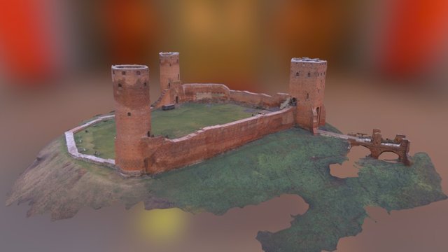 Zamek w Czersku 3D Model