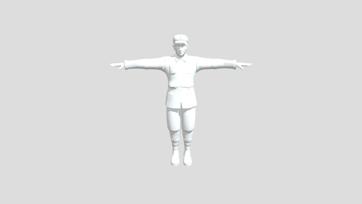 红军 3D Model