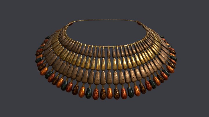 Egyptian necklace 3D Model