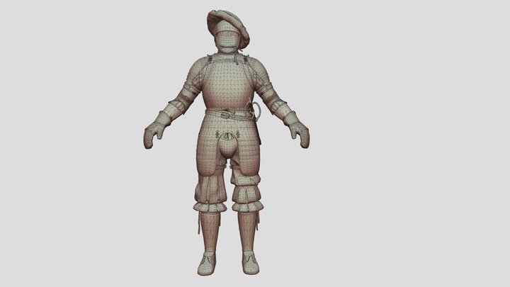 Landsknecht 3D Model