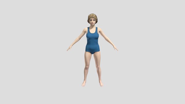 Daz Lady 1 3D Model