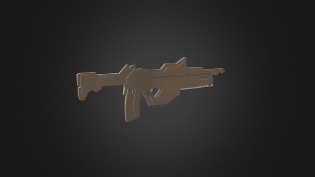 Tex1000 Assault Rifle 3D Model