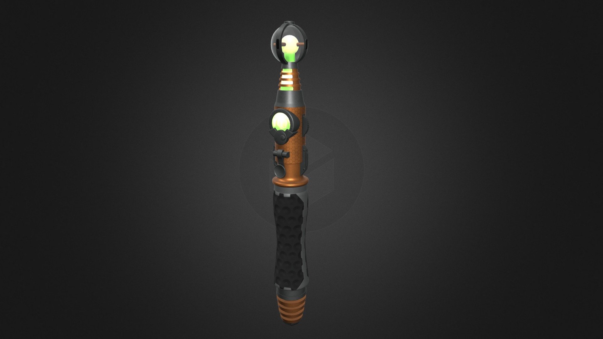 Custom Orange Sonic Screwdriver - Buy Royalty Free 3d Model By 