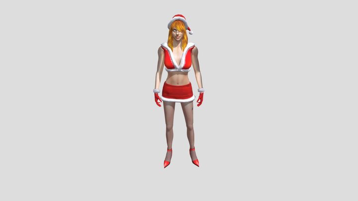 Santa Female 3D Model