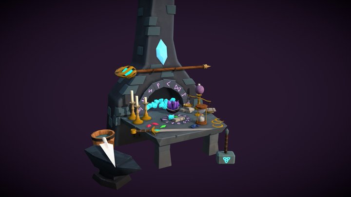 DAE - Artisan's Desk 3D Model