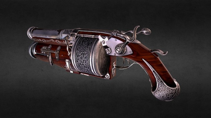 Vintage blunderbuss 3D Model