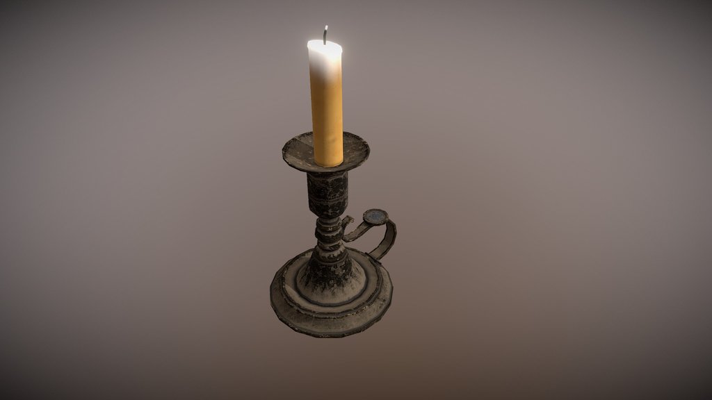 Ancient Candlestick | Realistic High Detail Prop