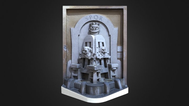 Fontana degli Artisti o Fontana delle Arti 3D Model