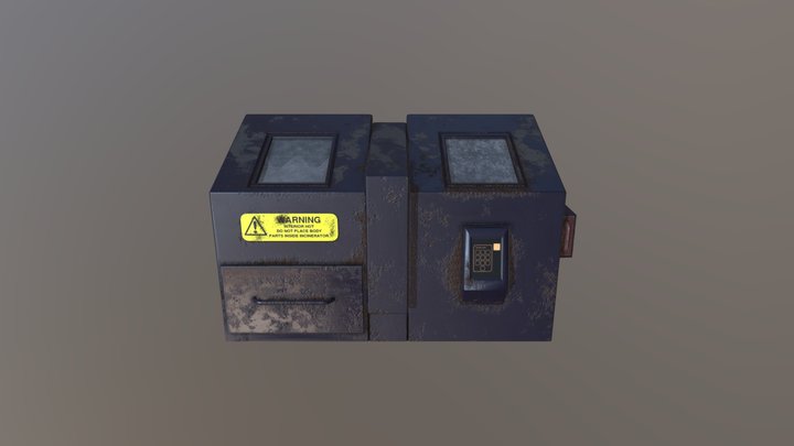 Incinerator Dumpster 3D Model