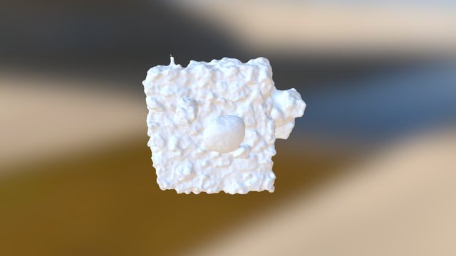 Lava Rock Wall 3D Model