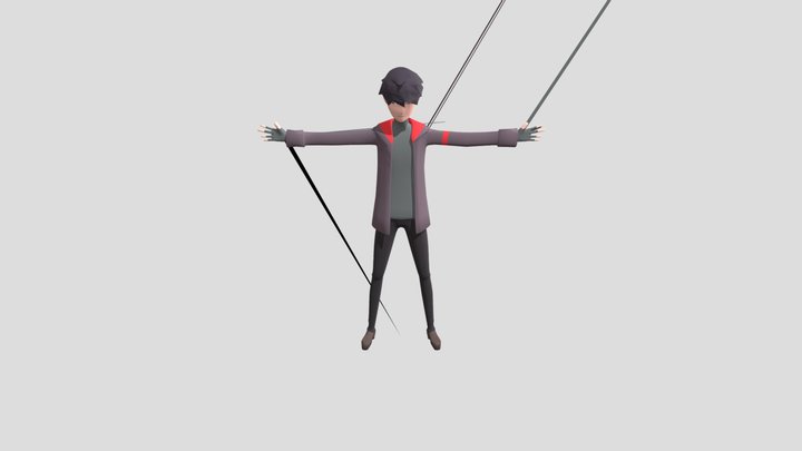 Hip Hop Dancing 3D Model