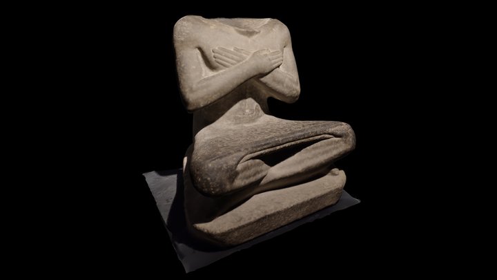 Statue of Intef-aA 3D Model