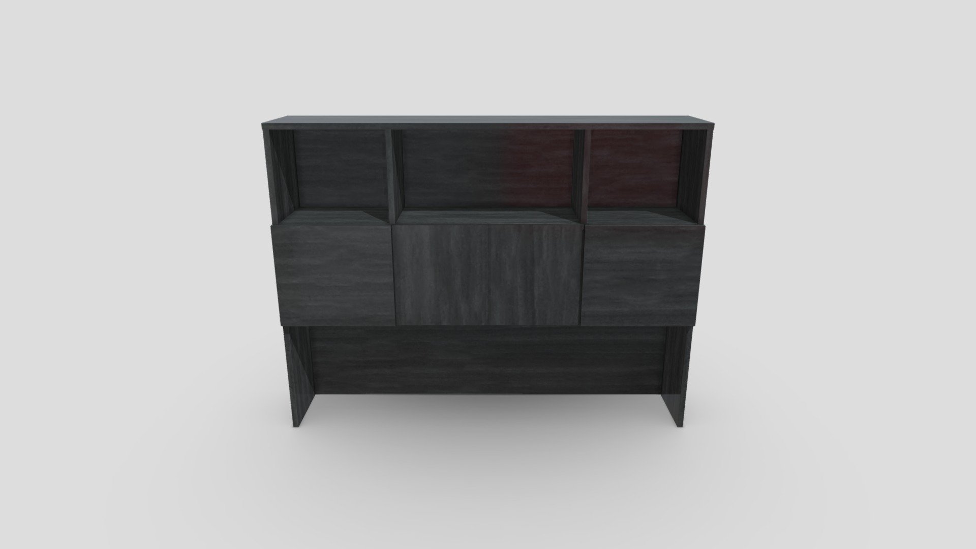 Bella Grigio Credenza Hutch — Sketchfab embed 3D viewer