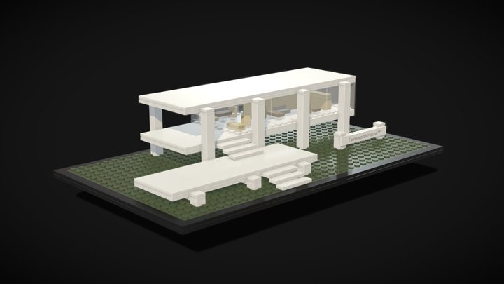 Lego Architecture - Farnsworh House 3D Model