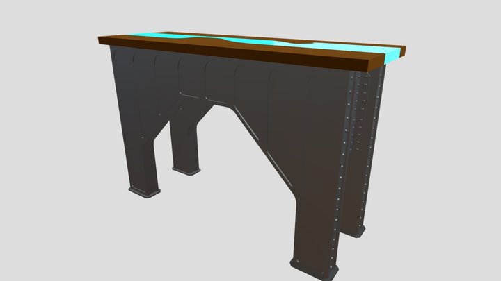 Side Table 01 3D Model