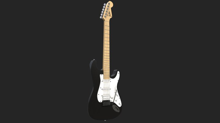 Fender Stratocaster guitar 3D Model