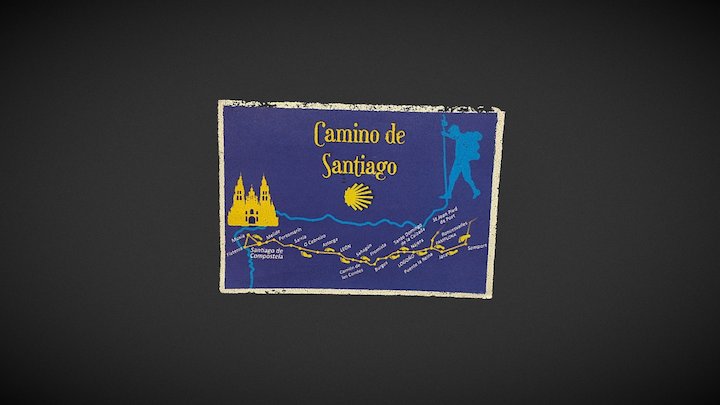 Postcard One: Camino De Santiago 3D Model