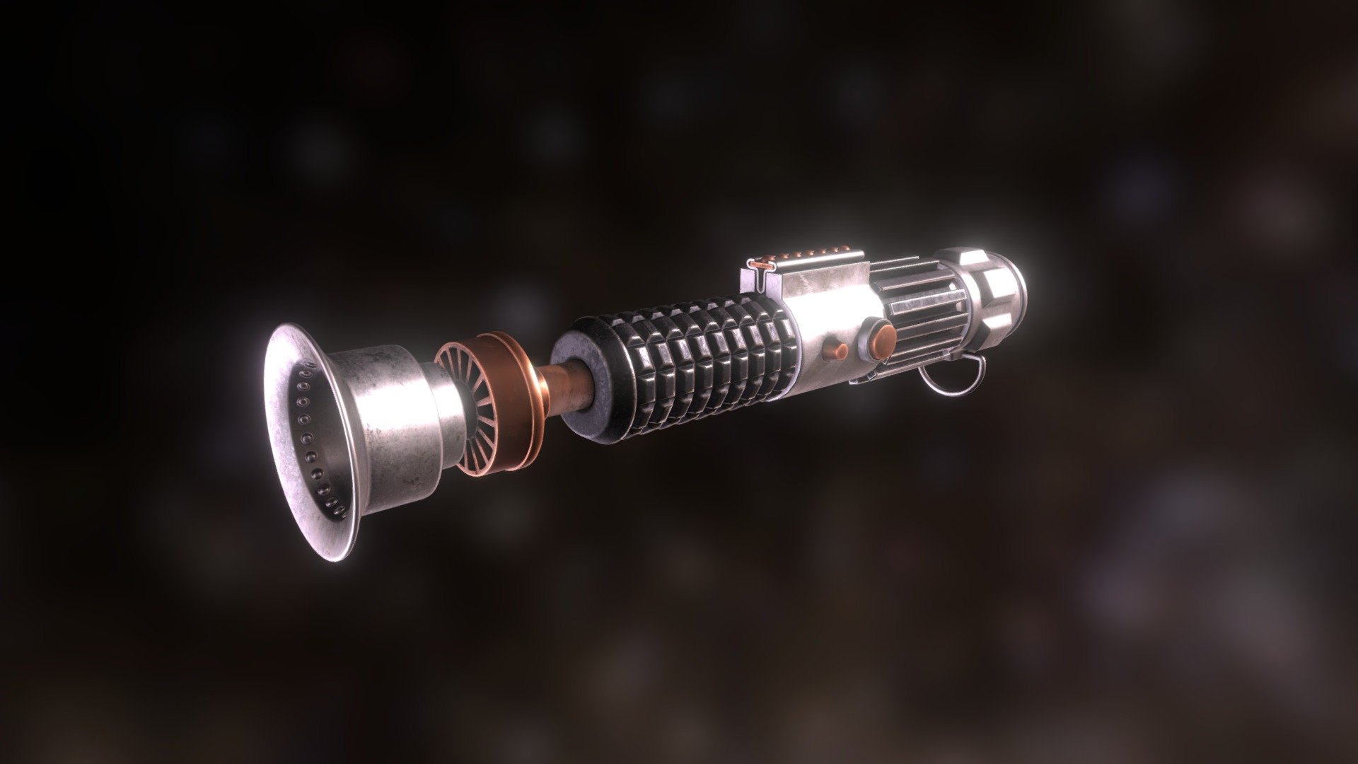 Obi-Wan Kenobi's Lightsaber - Download Free 3D model by AvondorDS ...