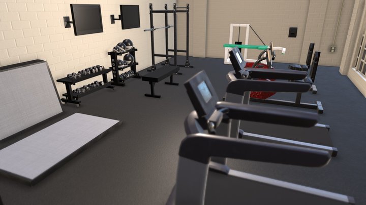 Modular Gym 3D Model