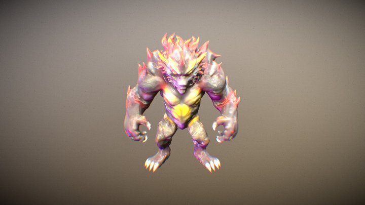 Glimmerclaw Beast 3D Model