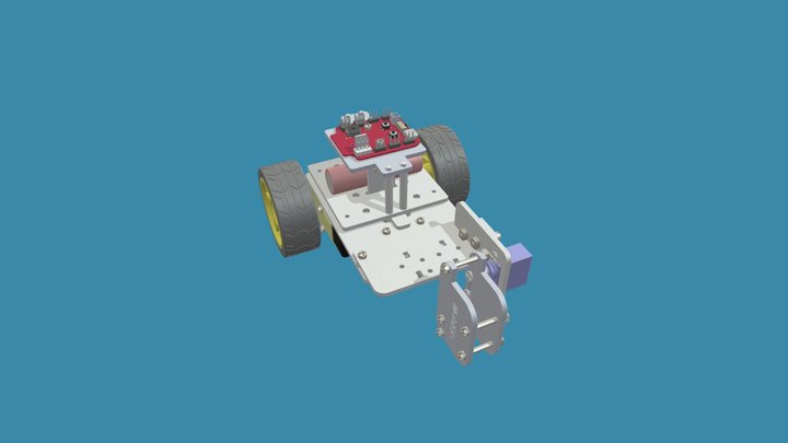 Montagem Robô Desenhista 3D Model