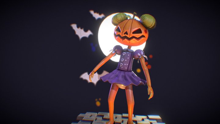 Miss Pumpkin 3D Model