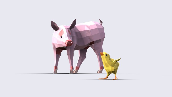Animal Cubs Vol 1, an Animal 3D Model by Studio Ochi (Thumbnail 1 of 6)