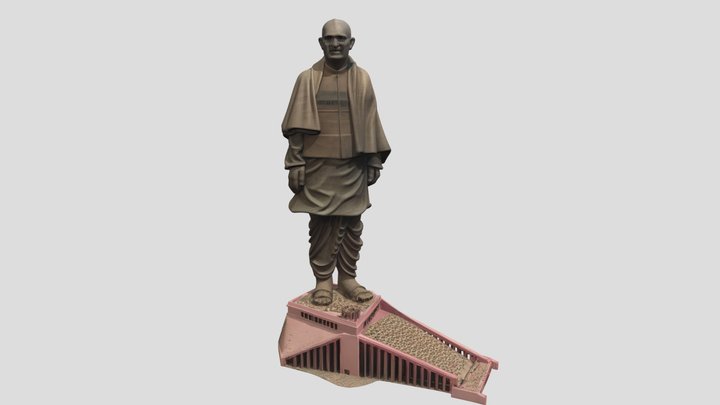 Statue Of Unity India – Kostenloses 3D-Modell STL